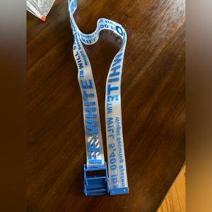 Blue Off White belt